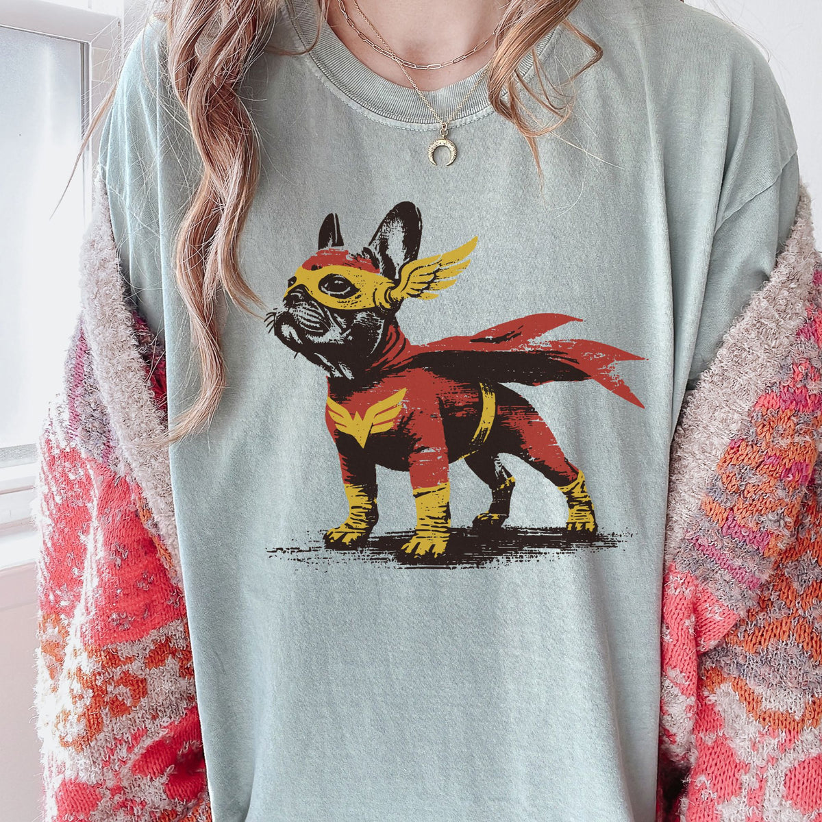 French Bulldog Superhero t-shirt