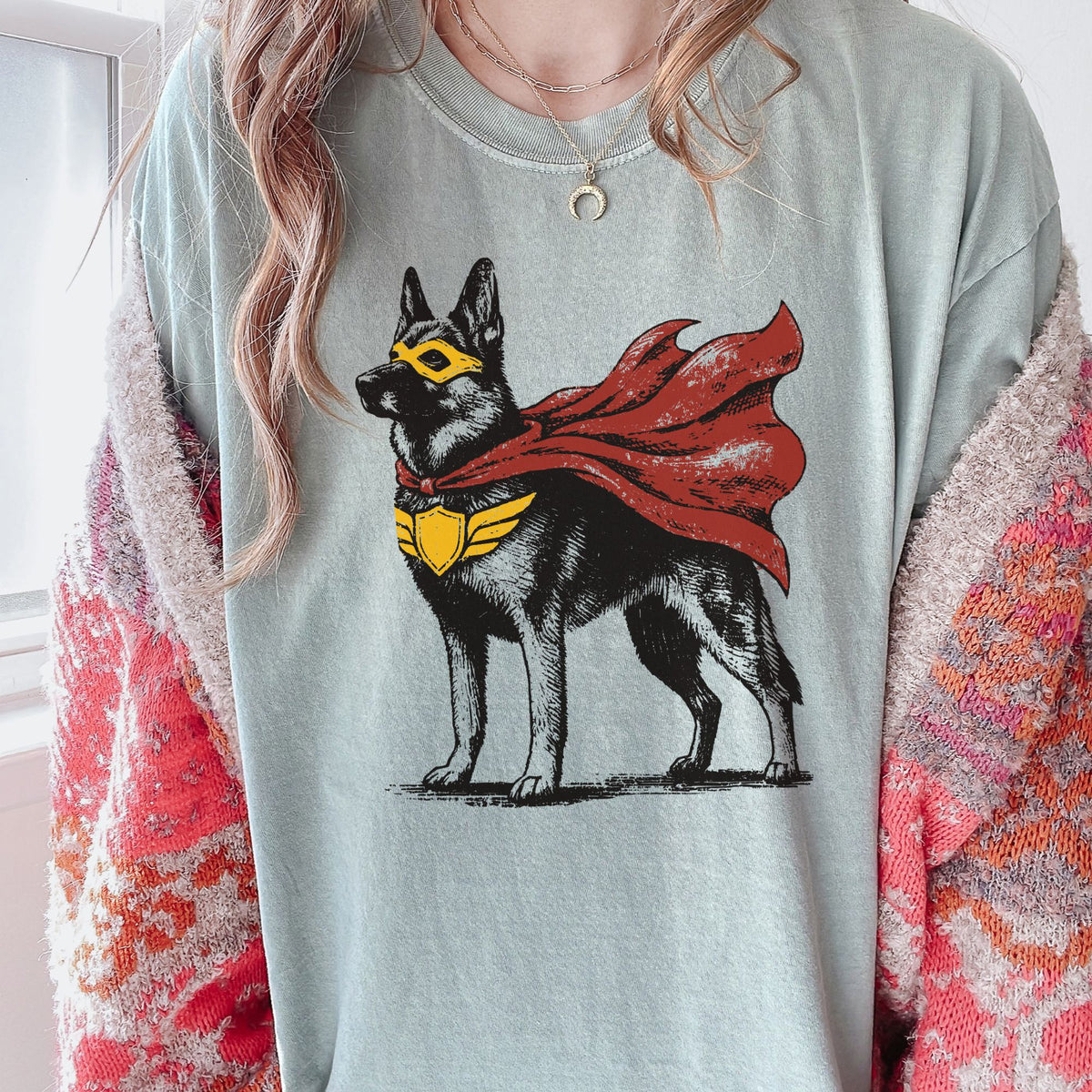 German Shepherd Superhero t-shirt
