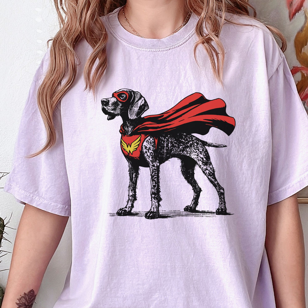 German Shorthaired Pointer Superhero t-shirt