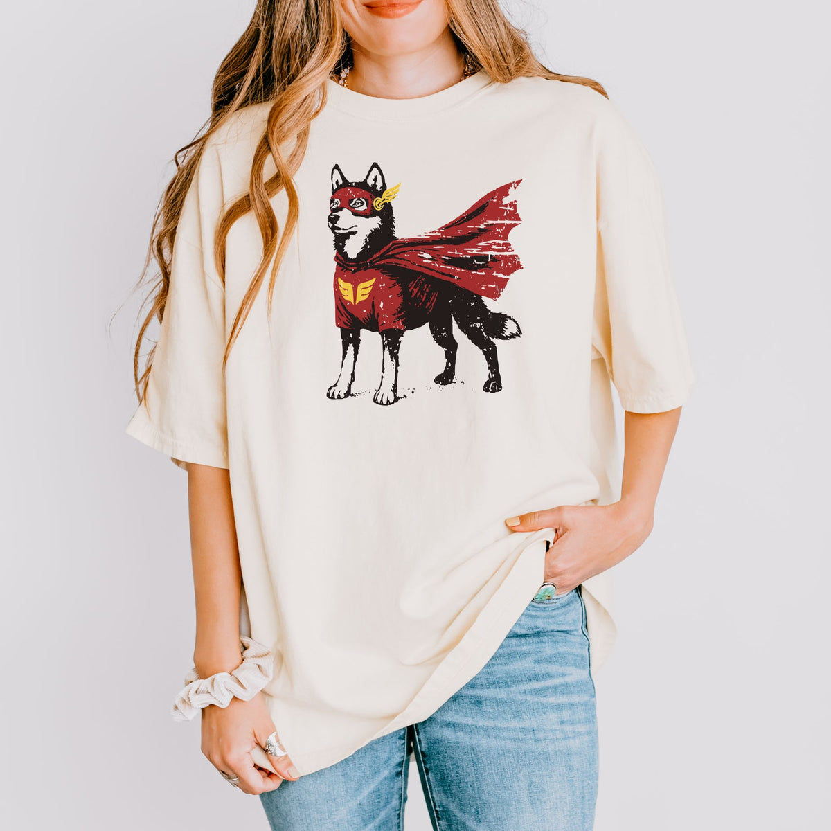 Siberian Husky Superhero t-shirt