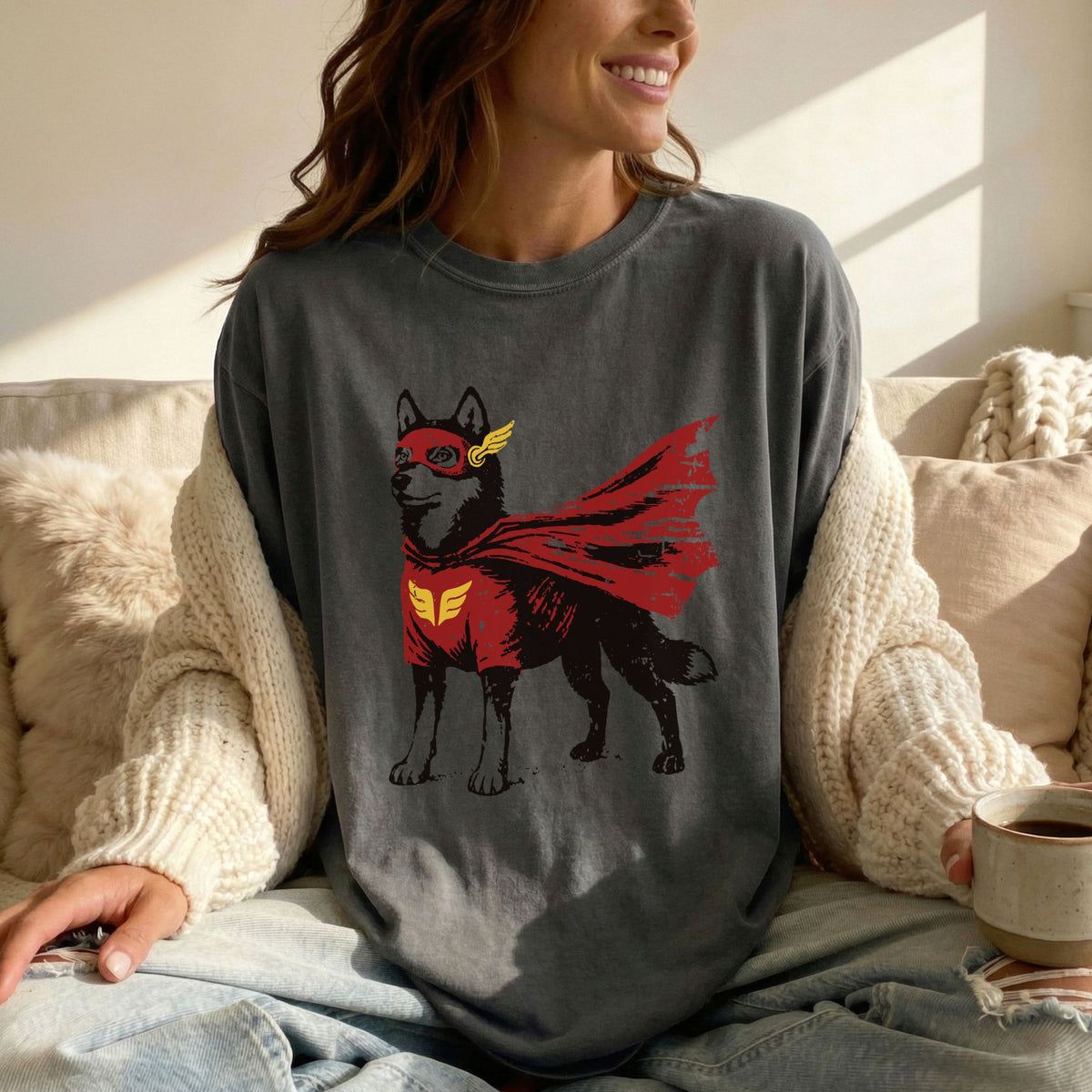 Siberian Husky Superhero t-shirt