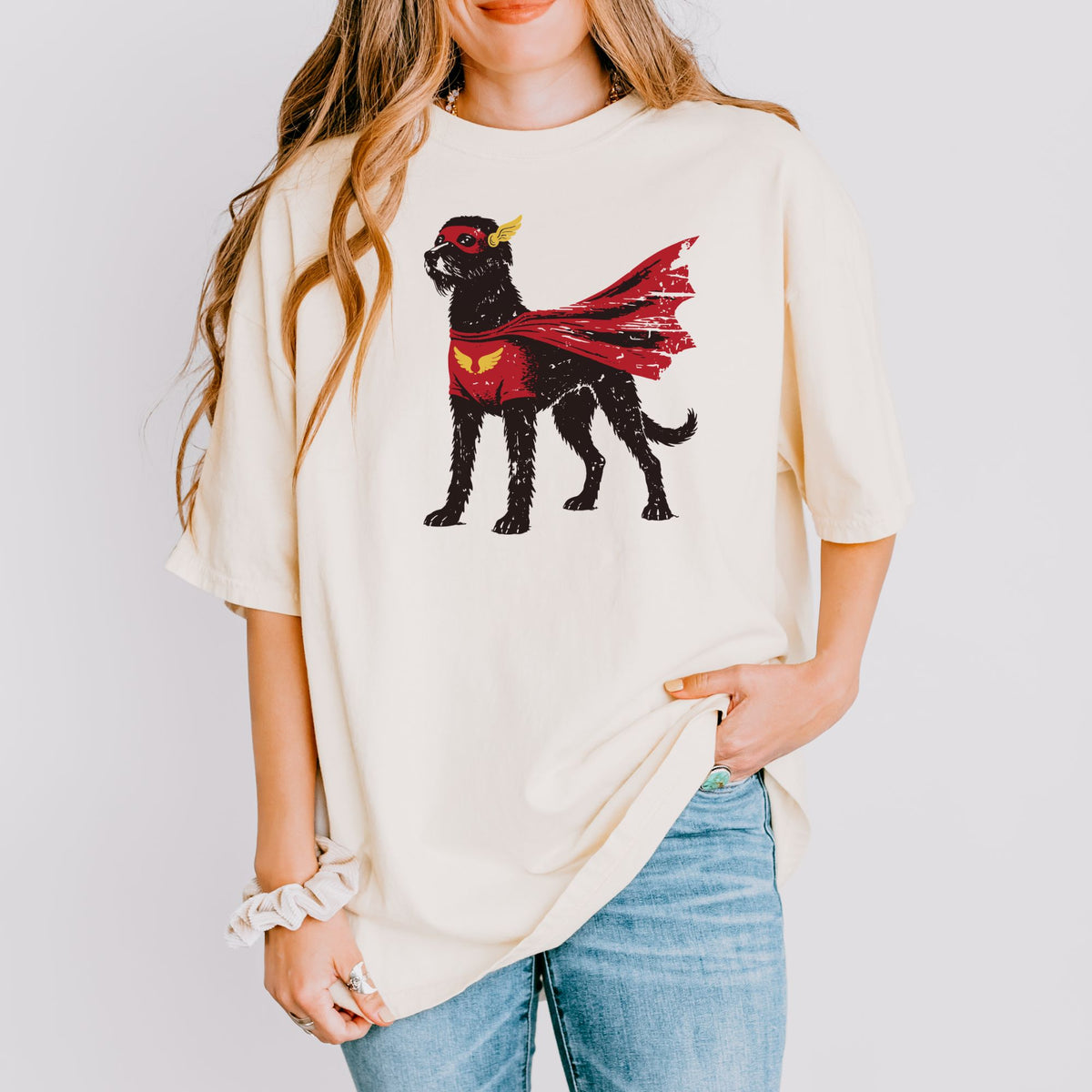 Irish Wolfhound Superhero t-shirt