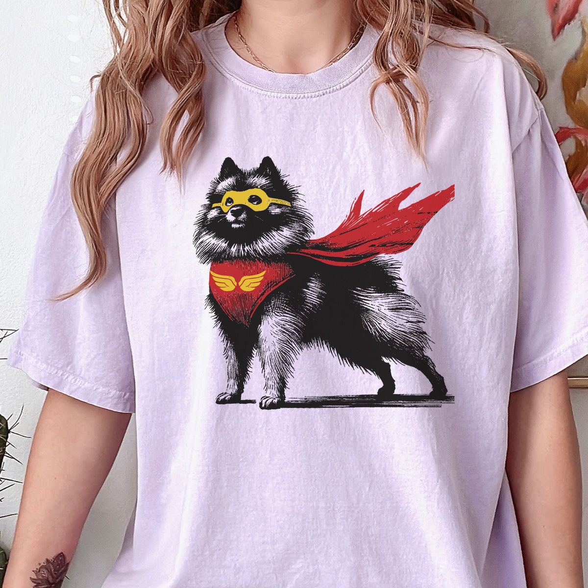 Keeshond Superhero t-shirt