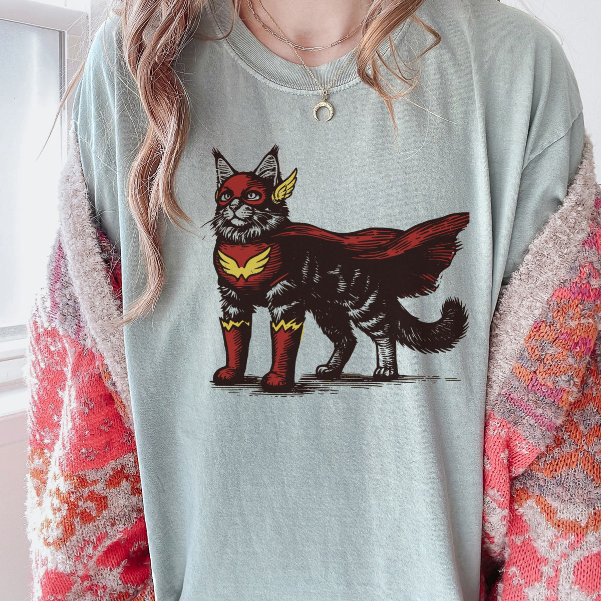 Maine Coon Superhero t-shirt