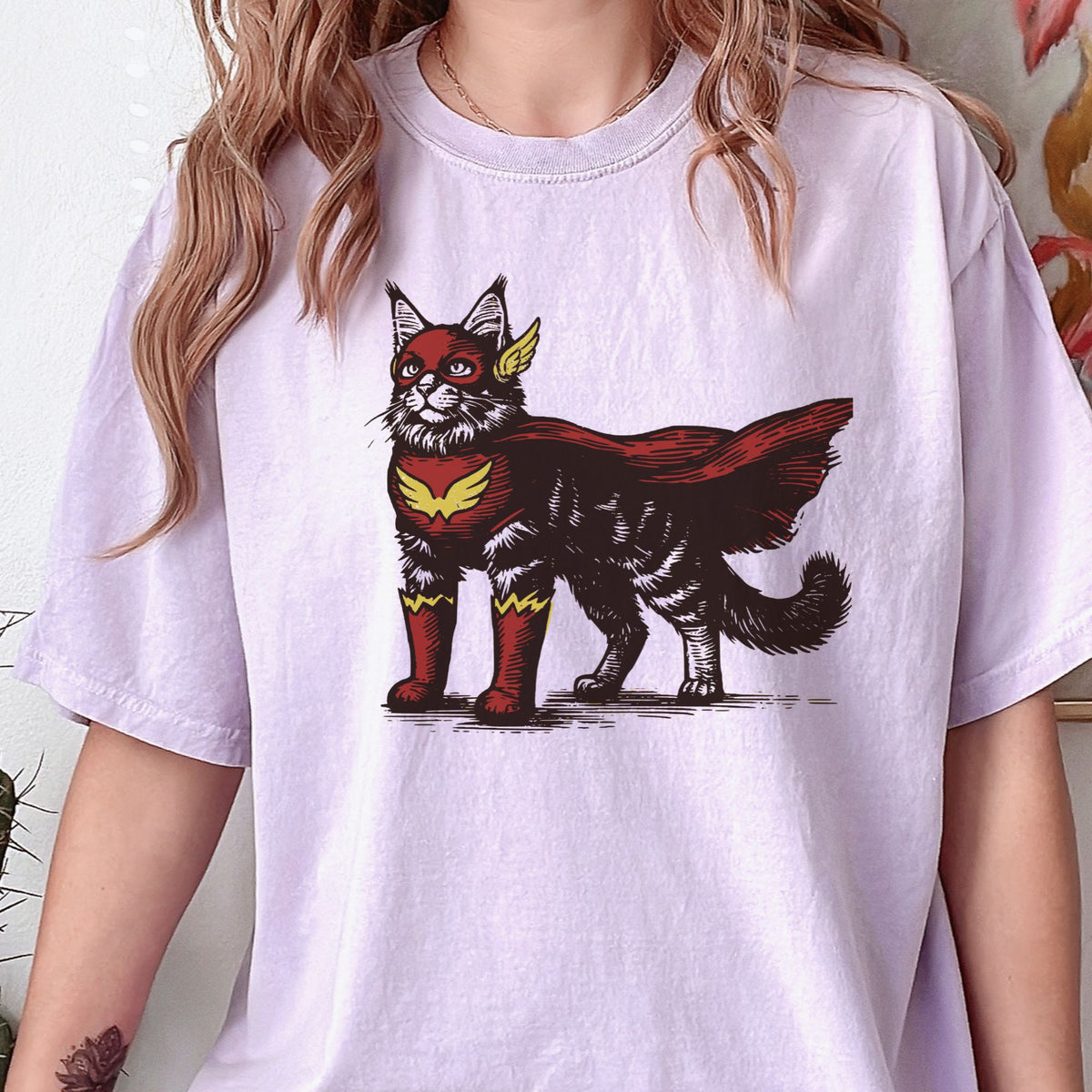 Maine Coon Superhero t-shirt