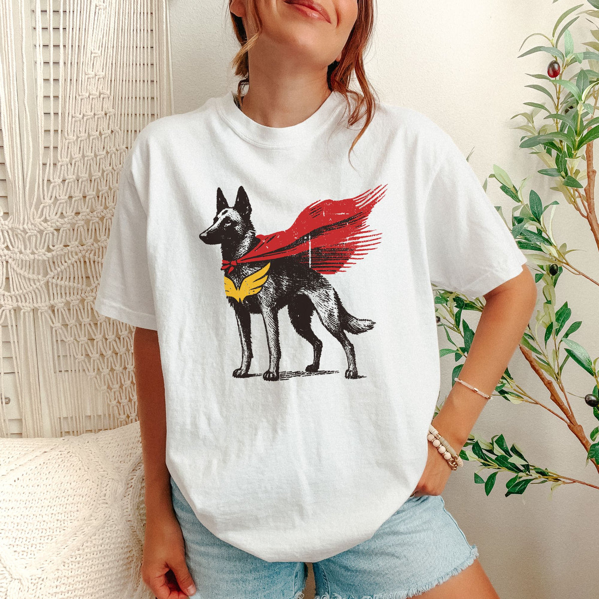 Belgian Malinois Superhero t-shirt