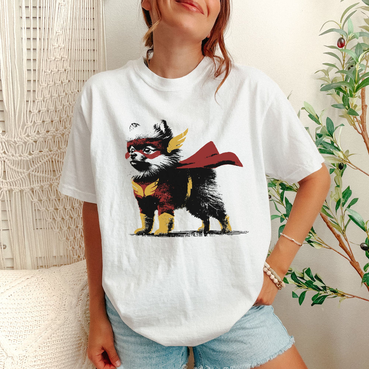 Pomeranian Superhero t-shirt