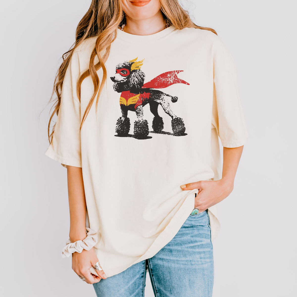 Standard Poodle Superhero t-shirt