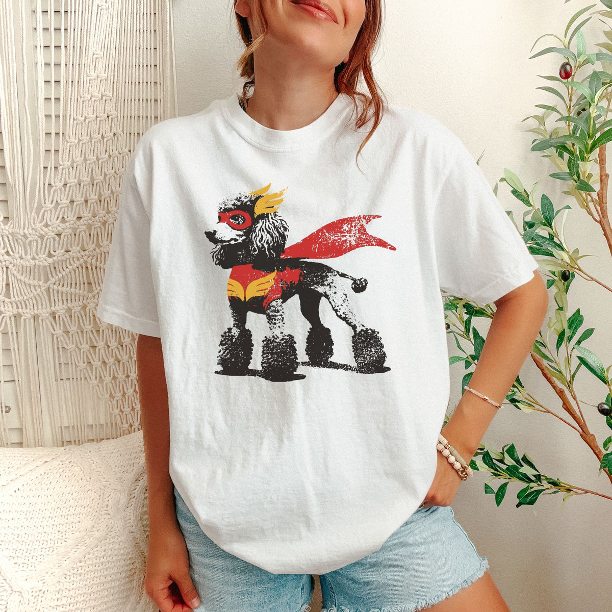 Standard Poodle Superhero t-shirt