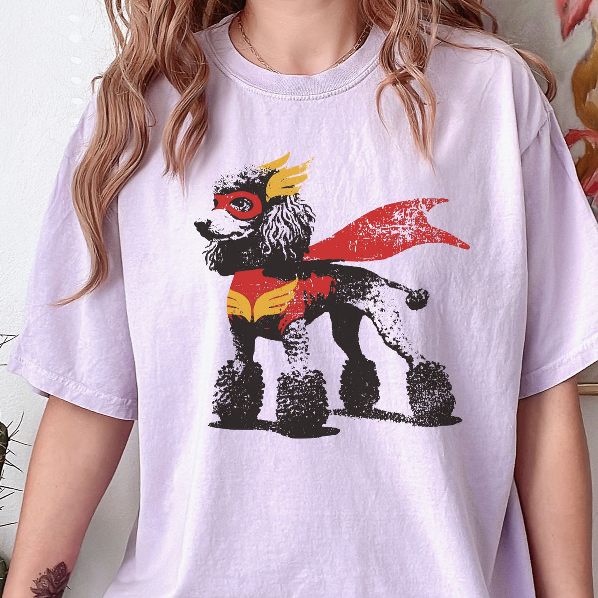 Standard Poodle Superhero t-shirt