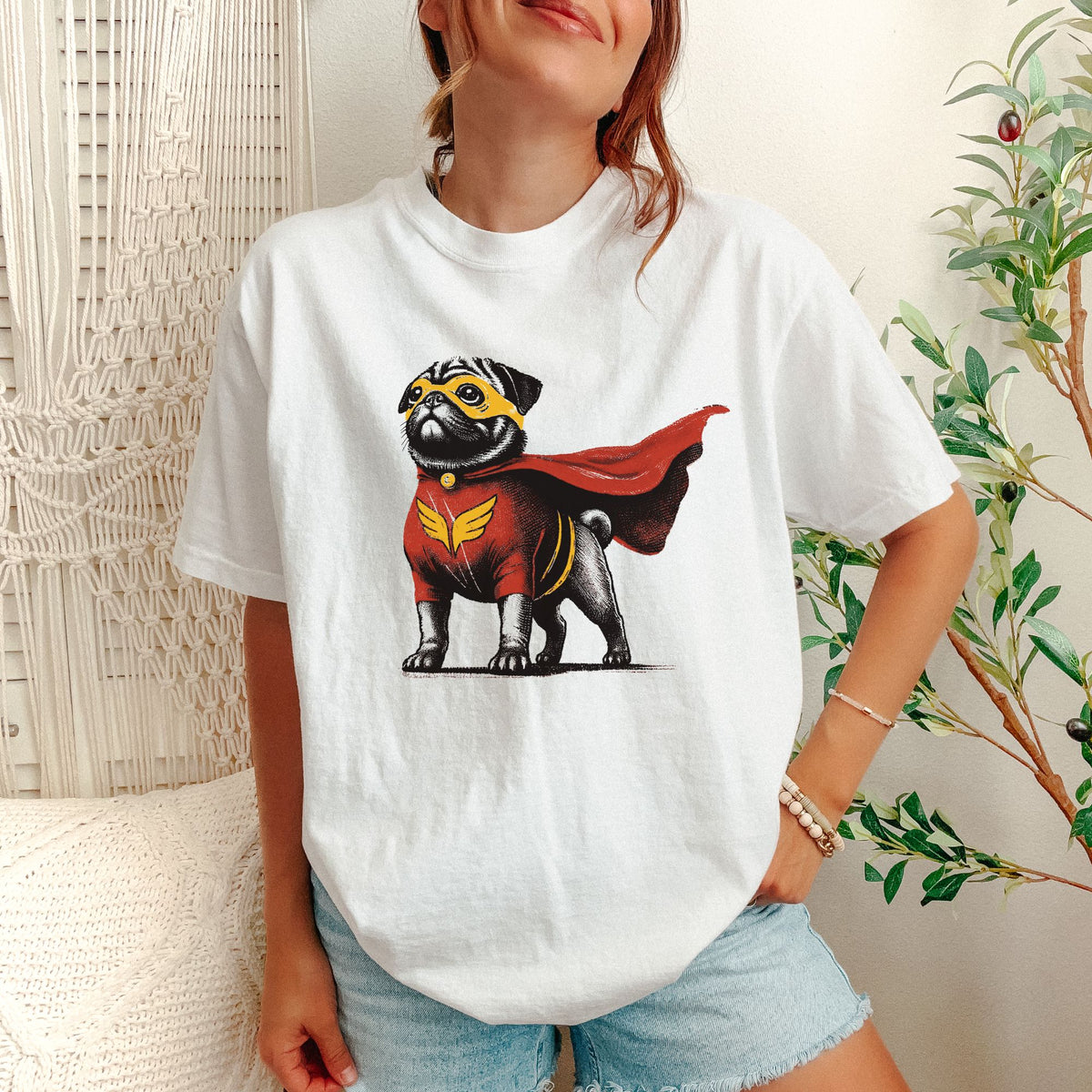 Pug Superhero t-shirt
