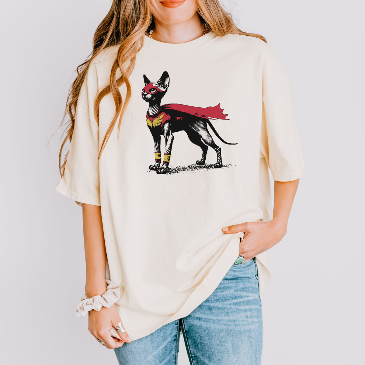 Sphynx Superhero t-shirt
