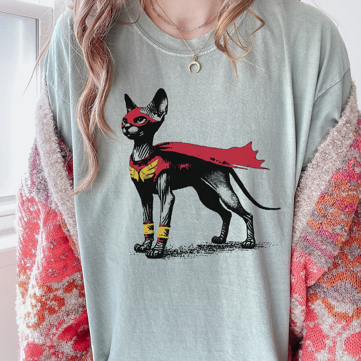 Sphynx Superhero t-shirt