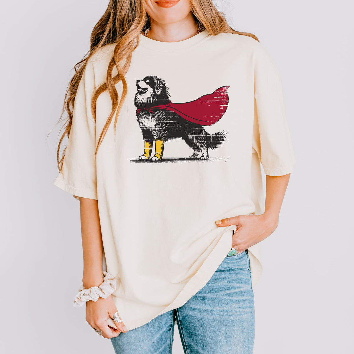 Tibetan Mastiff Superhero t-shirt