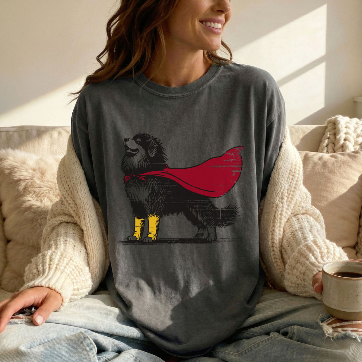 Tibetan Mastiff Superhero t-shirt