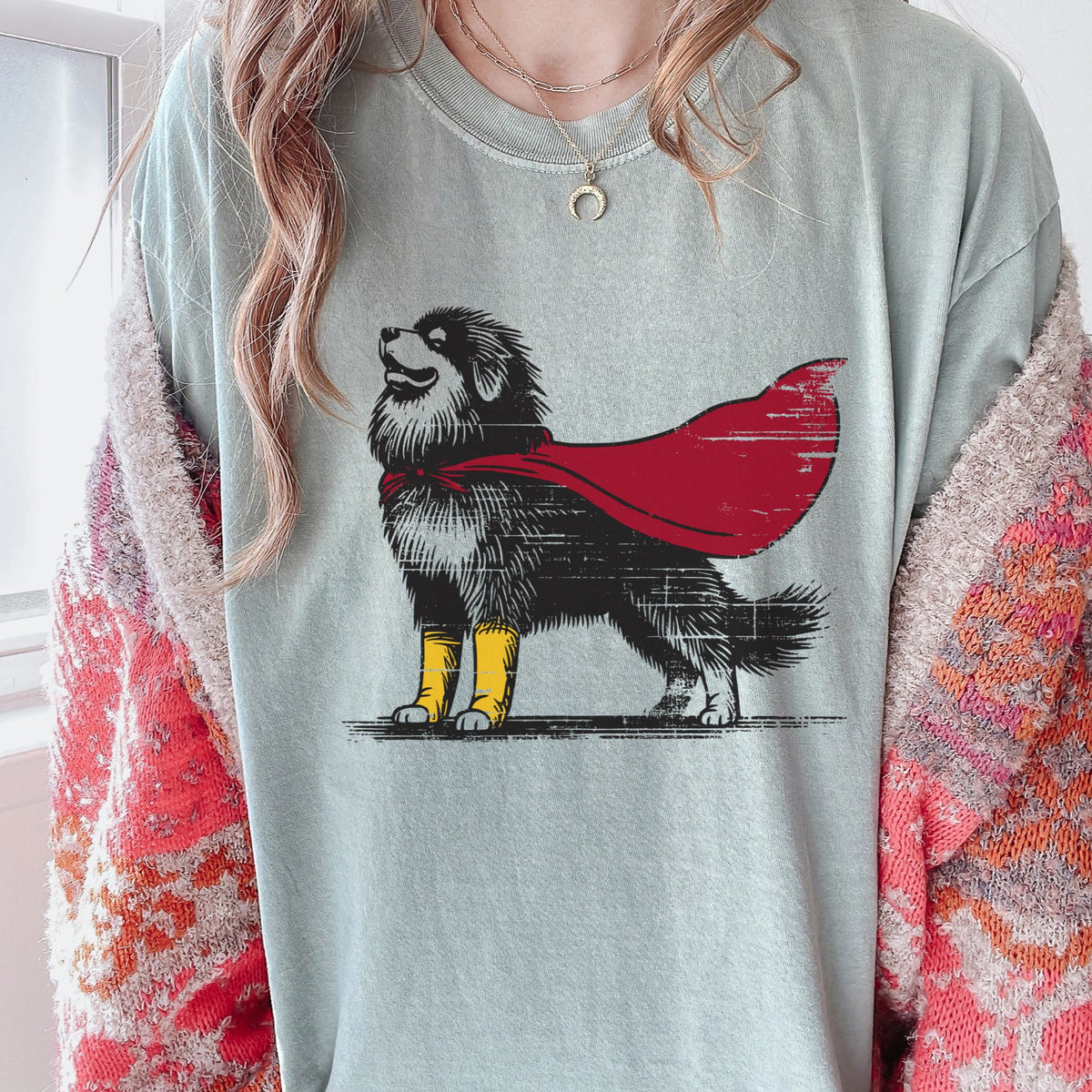 Tibetan Mastiff Superhero t-shirt