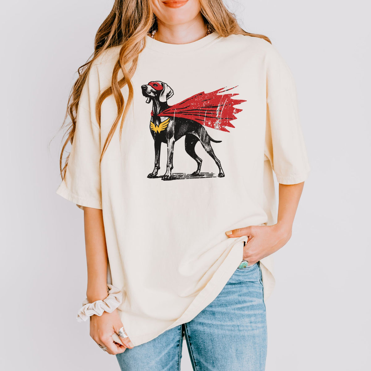 Weimaraner Superhero t-shirt
