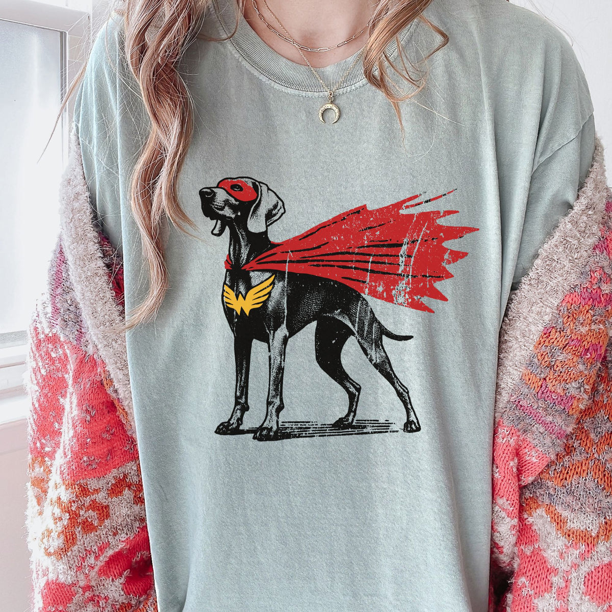 Weimaraner Superhero t-shirt