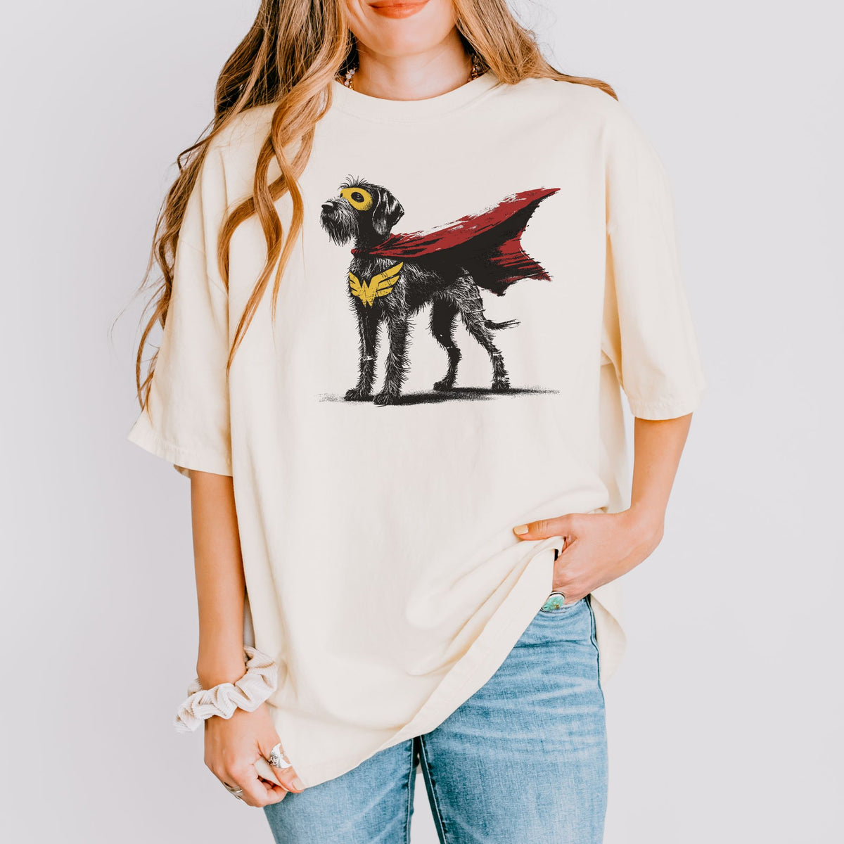 German Wirehaired Pointer Superhero t-shirt