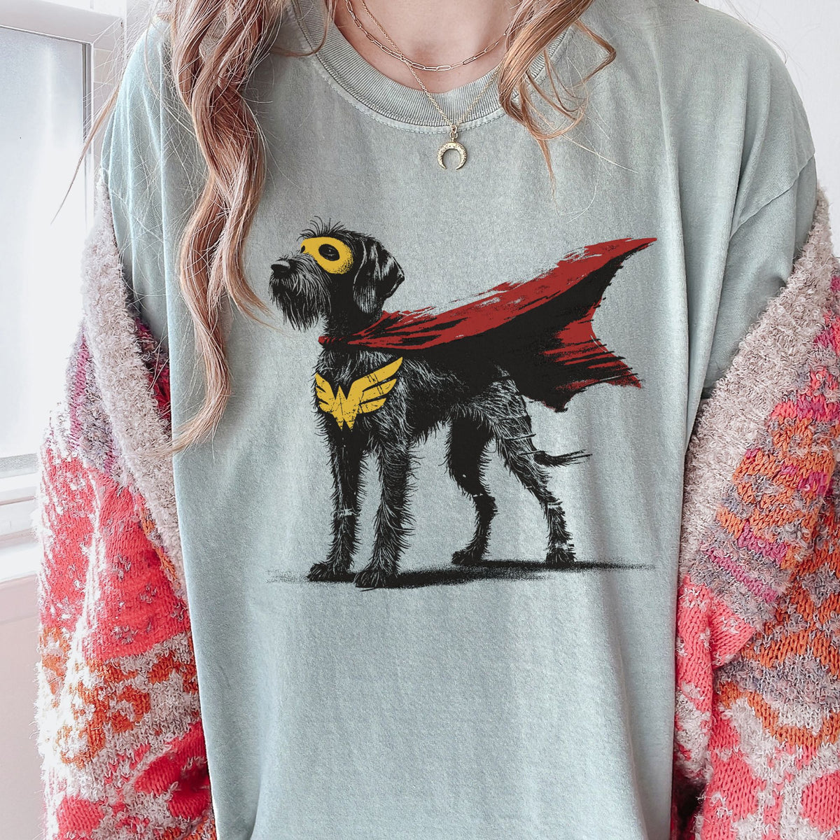 German Wirehaired Pointer Superhero t-shirt