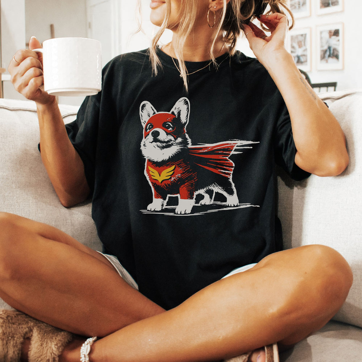 Corgi Superhero t-shirt