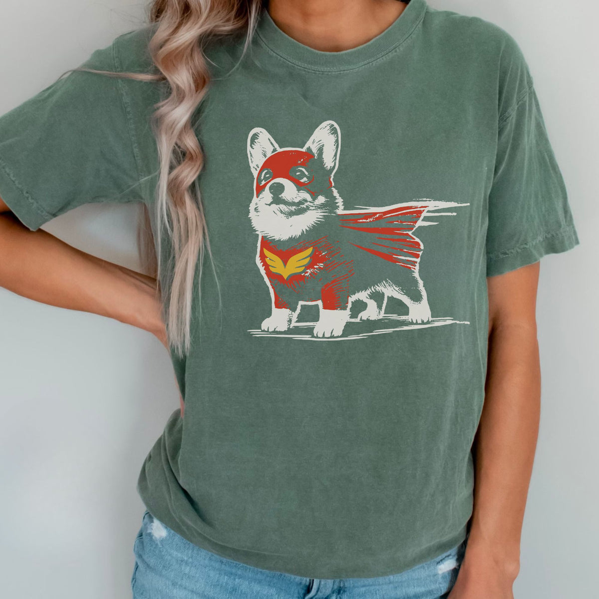 Corgi Superhero t-shirt