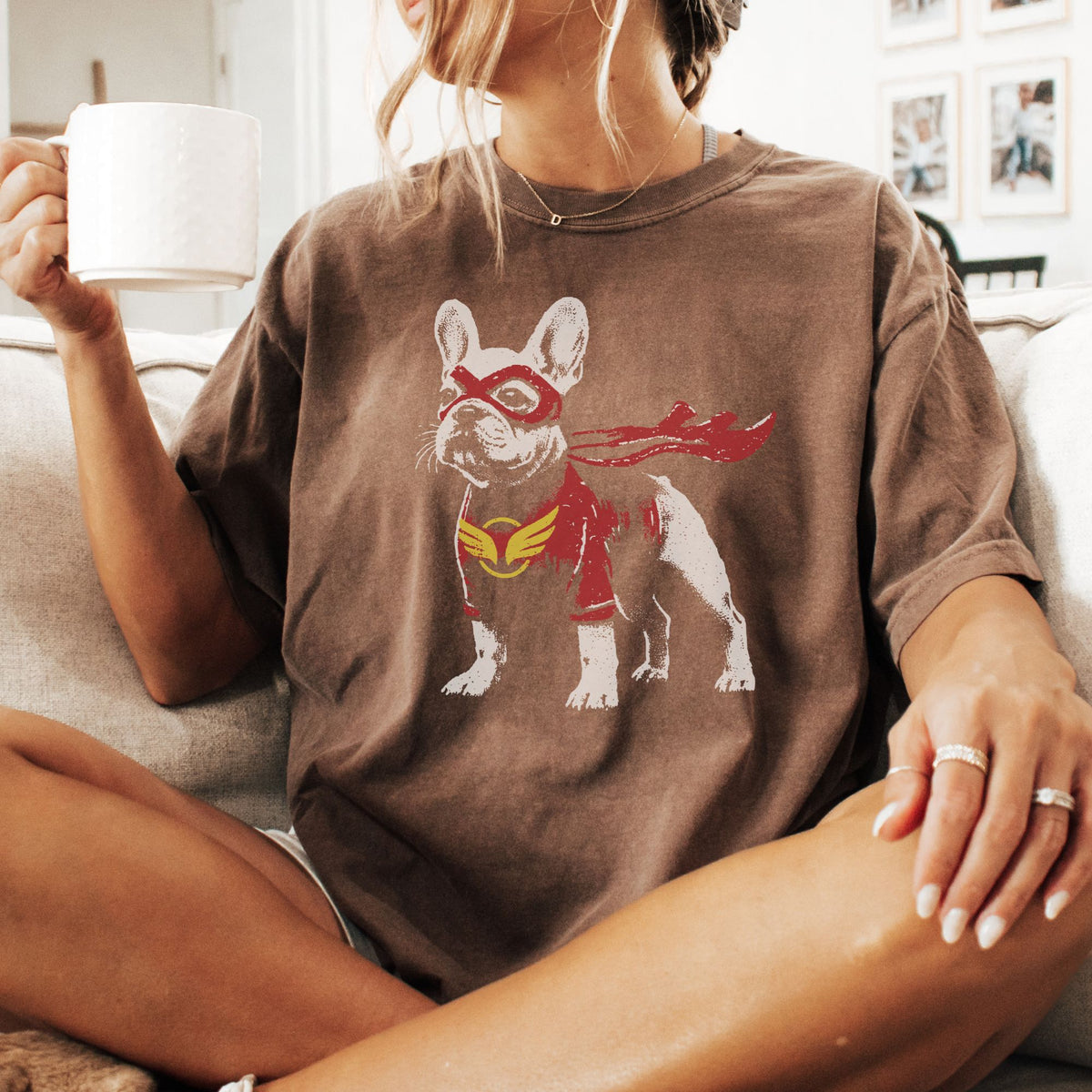 French Bulldog Superhero t-shirt