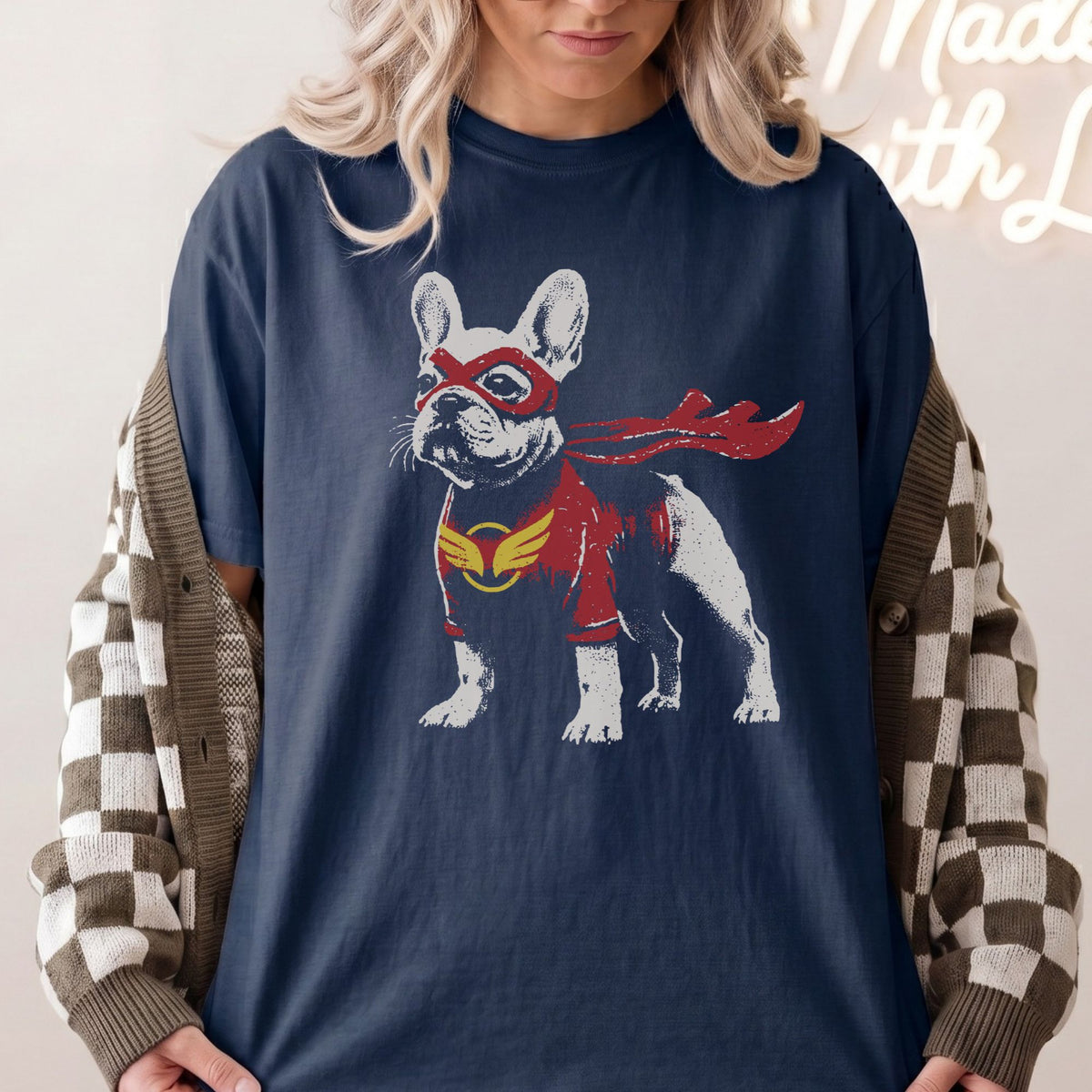 French Bulldog Superhero t-shirt