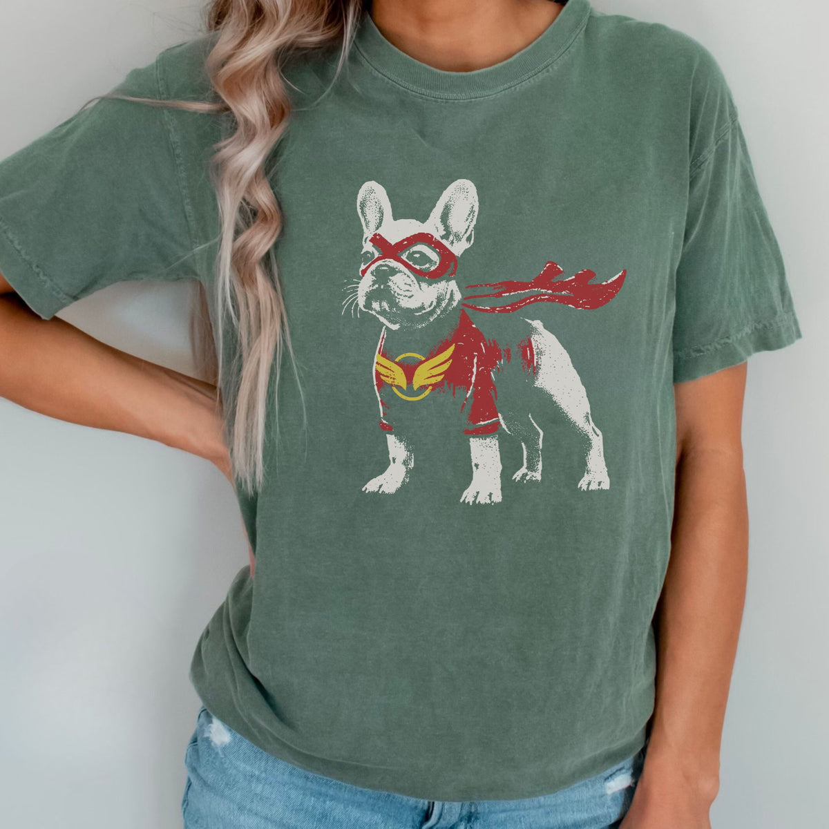 French Bulldog Superhero t-shirt
