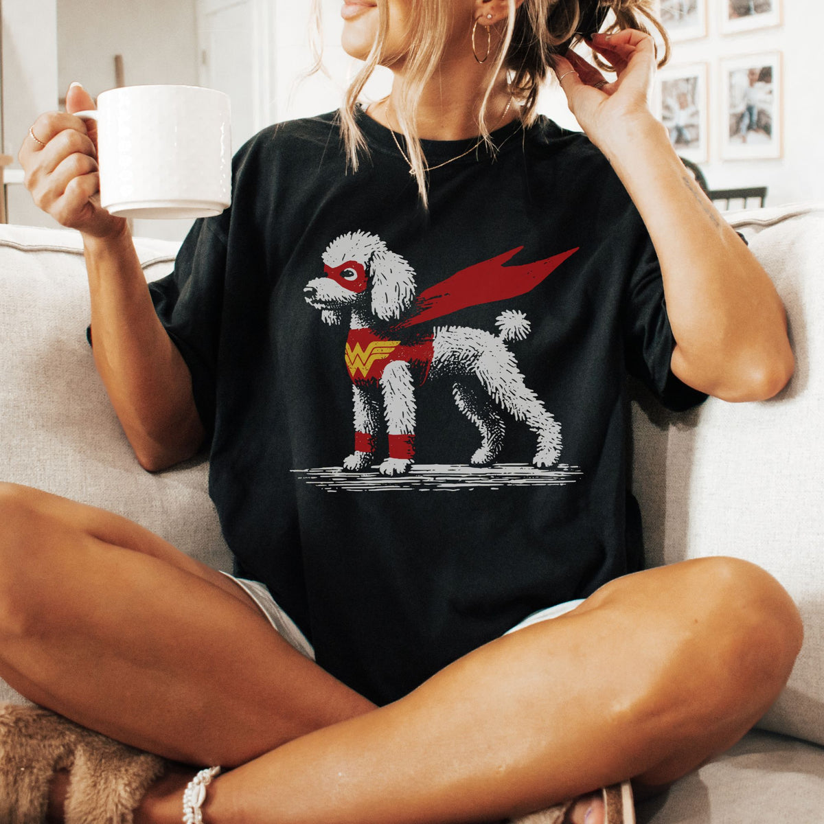 Miniature Poodle Superhero t-shirt