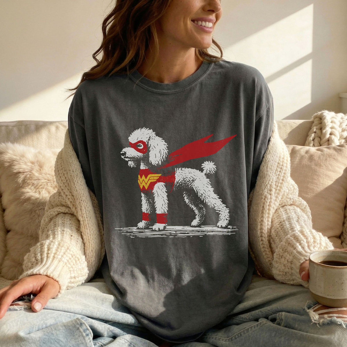 Miniature Poodle Superhero t-shirt