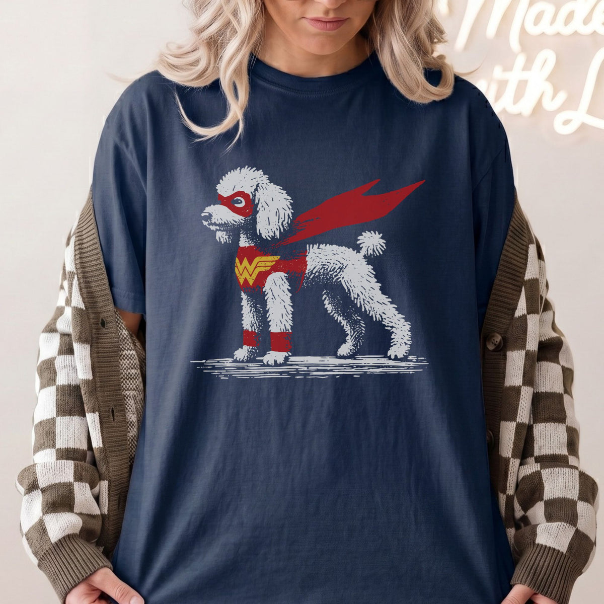 Miniature Poodle Superhero t-shirt