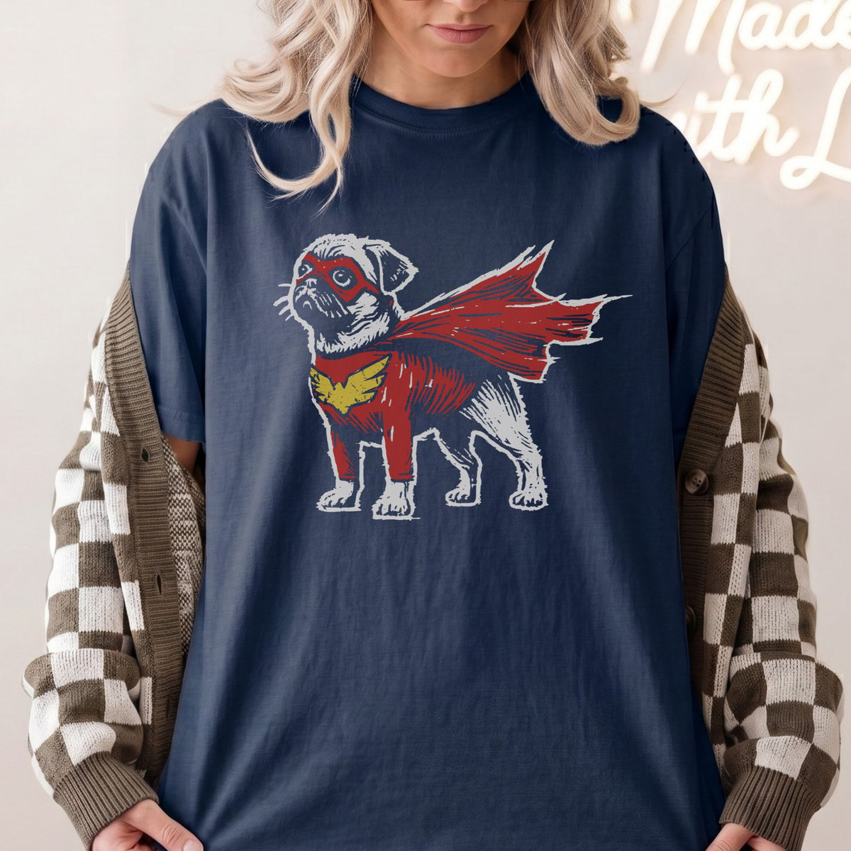 Pug Superhero t-shirt
