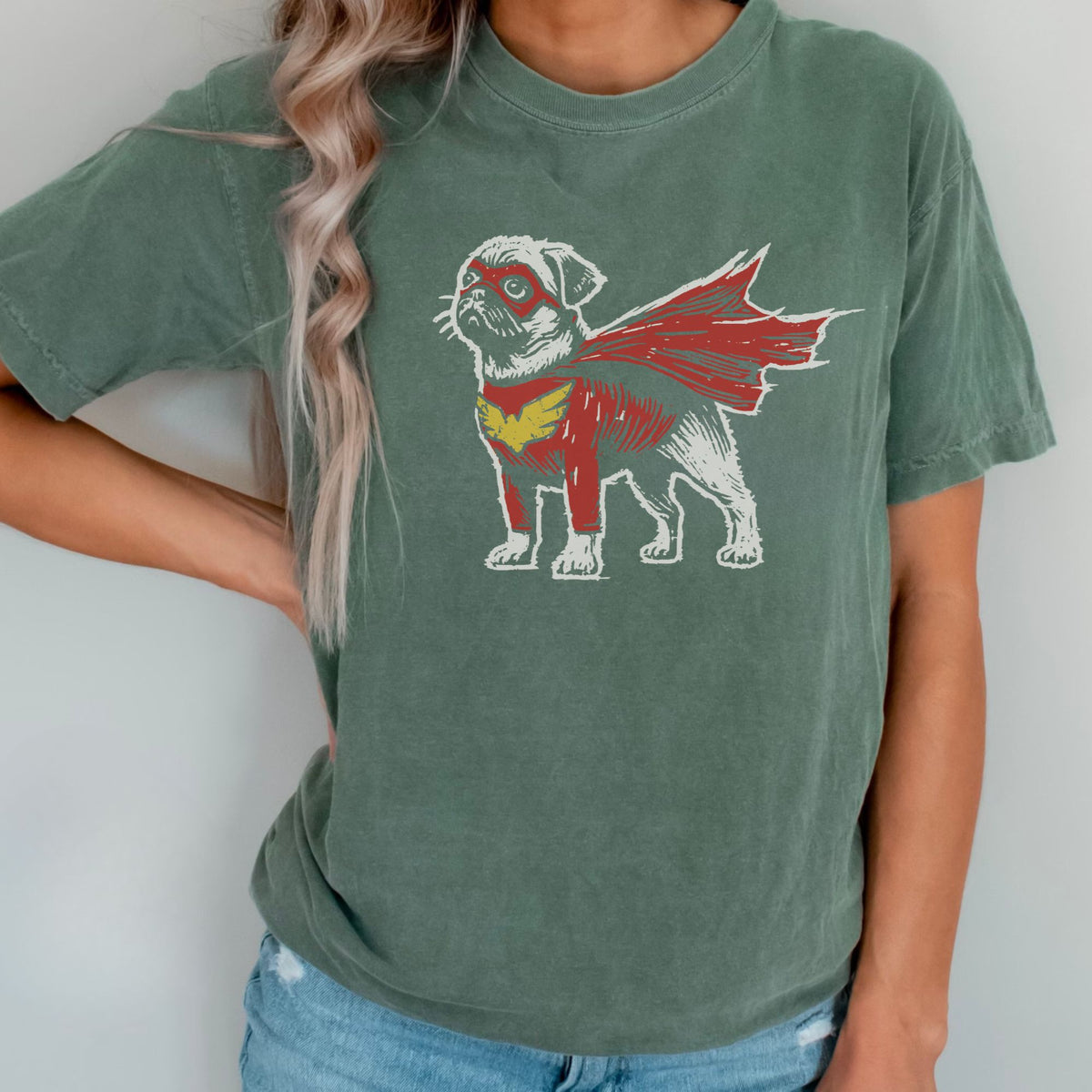 Pug Superhero t-shirt