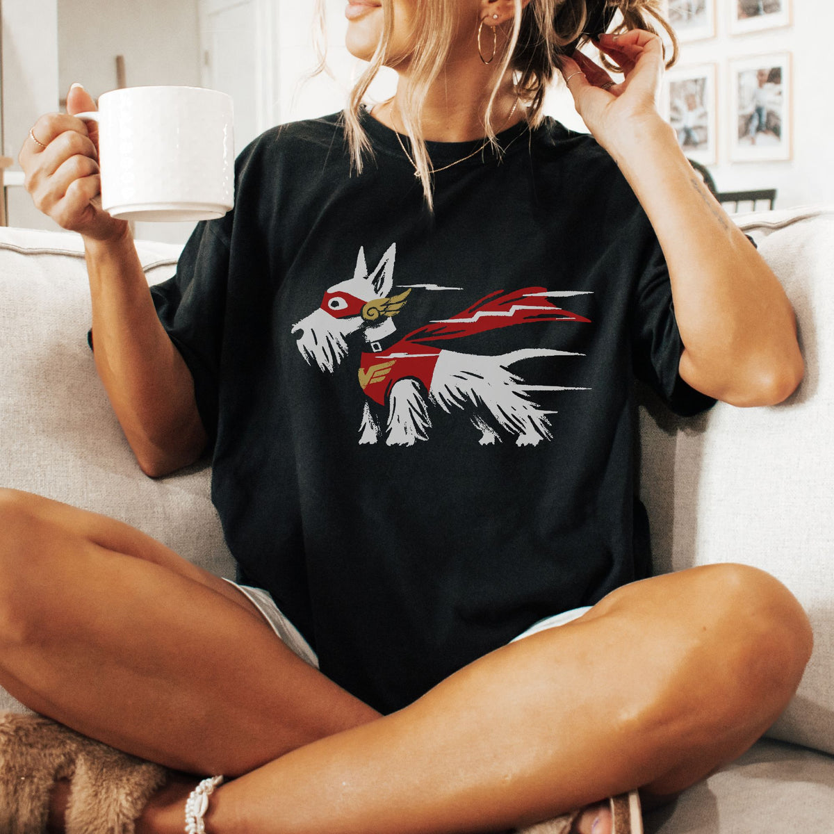 Scottish Terrier Superhero t-shirt