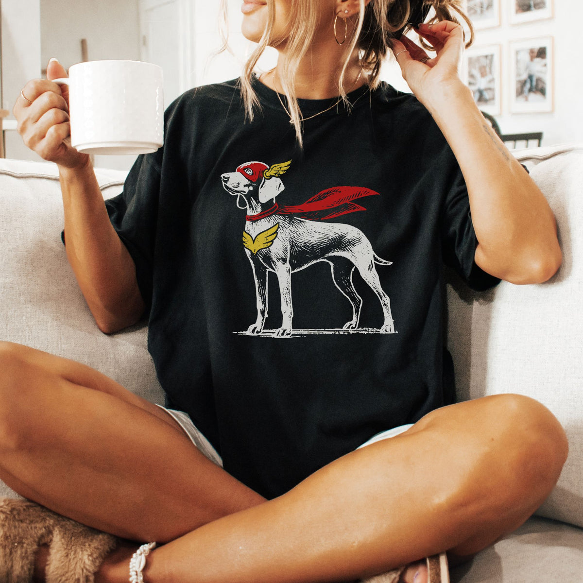 Weimaraner Superhero t-shirt
