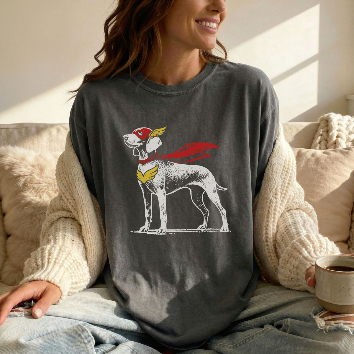 Weimaraner Superhero t-shirt