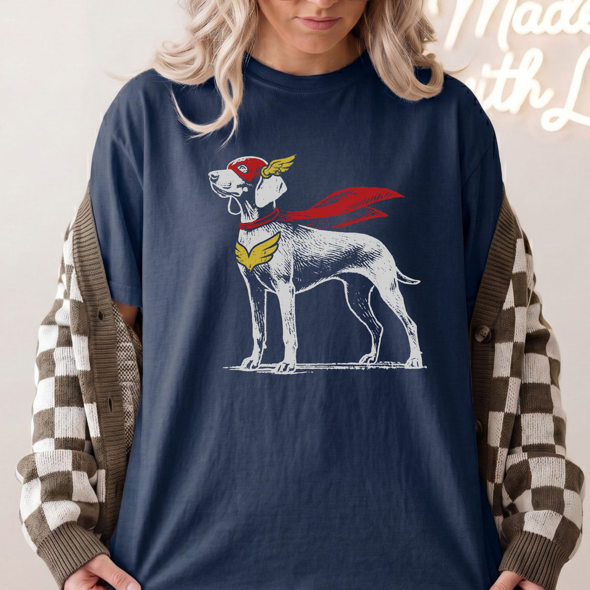 Weimaraner Superhero t-shirt