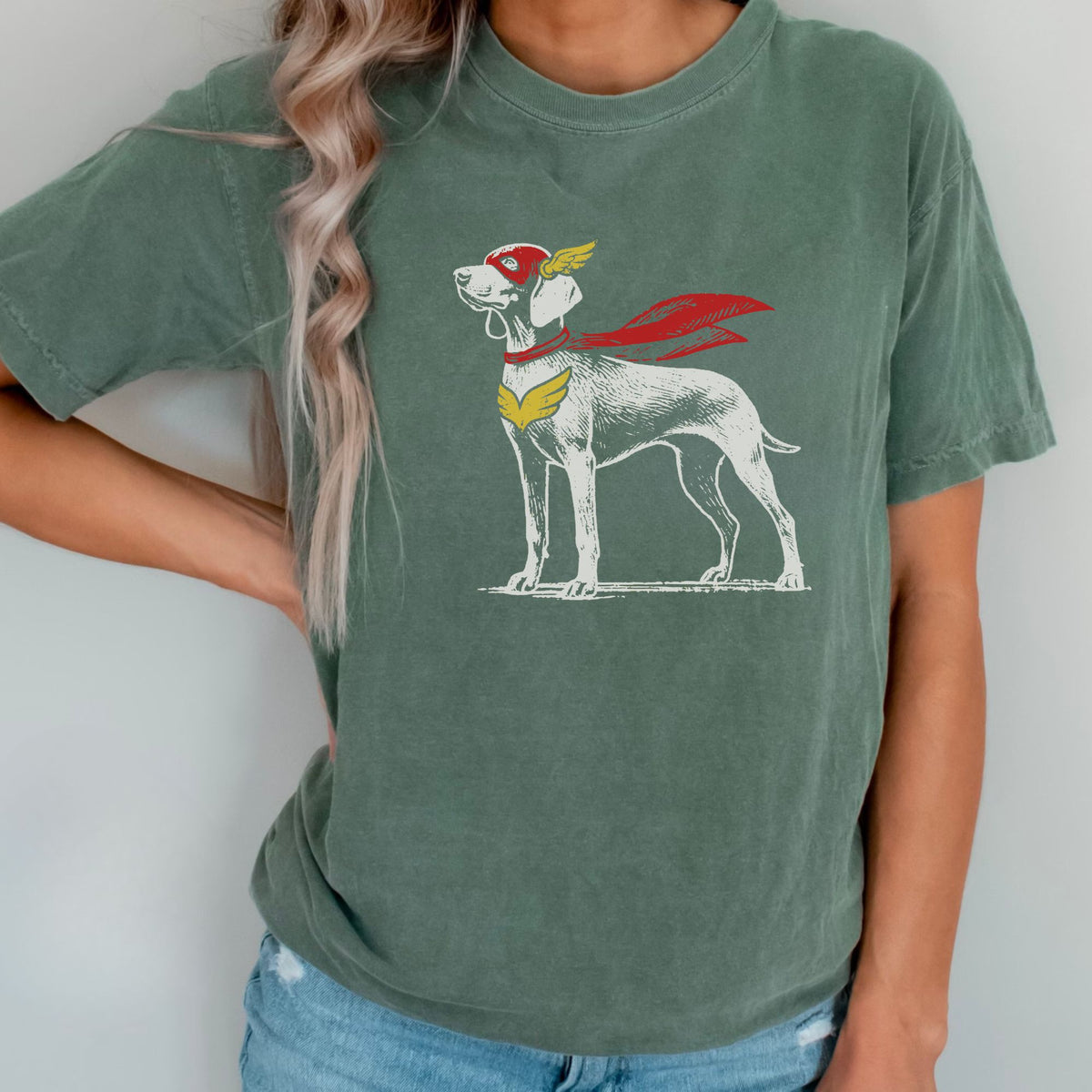 Weimaraner Superhero t-shirt