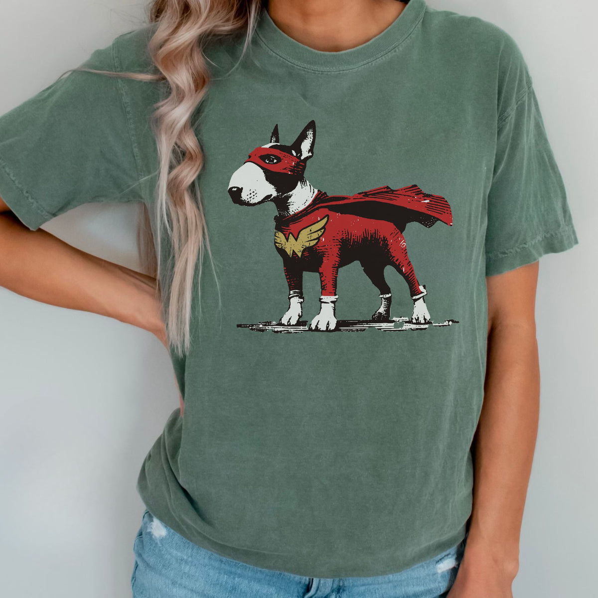 Bull Terrier Superhero t-shirt