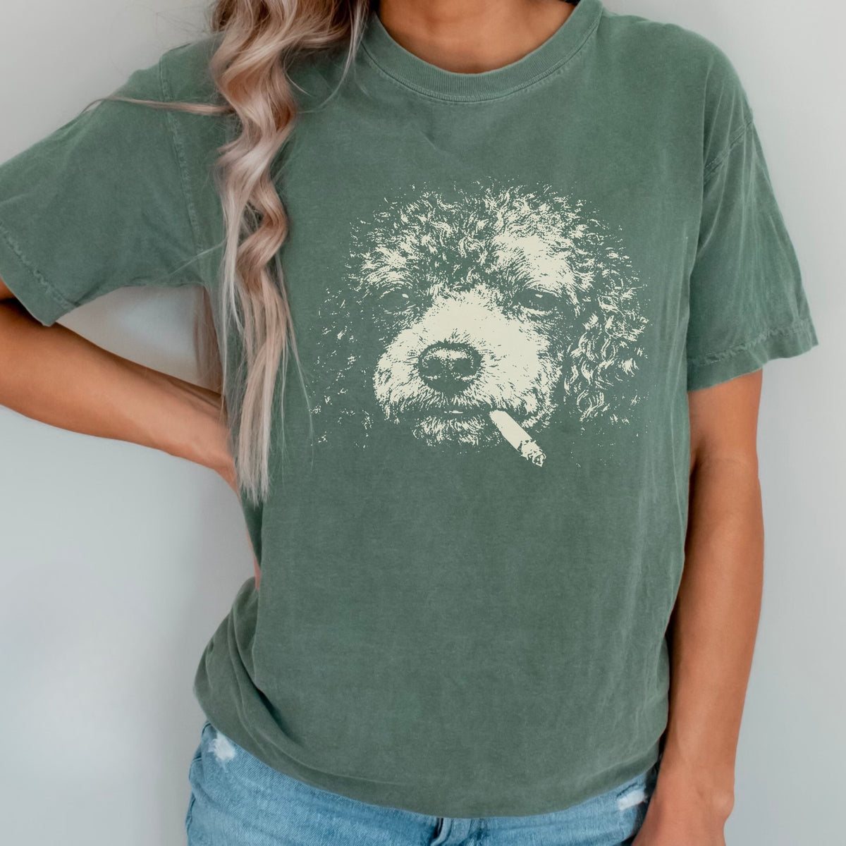 Toy Poodle Smoking t-shirt