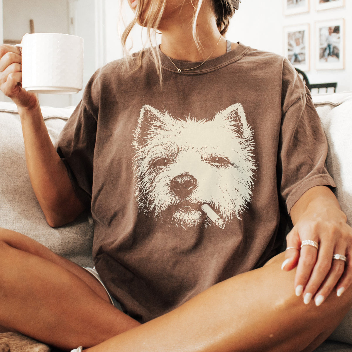 West Highland White Terrier Smoking t-shirt