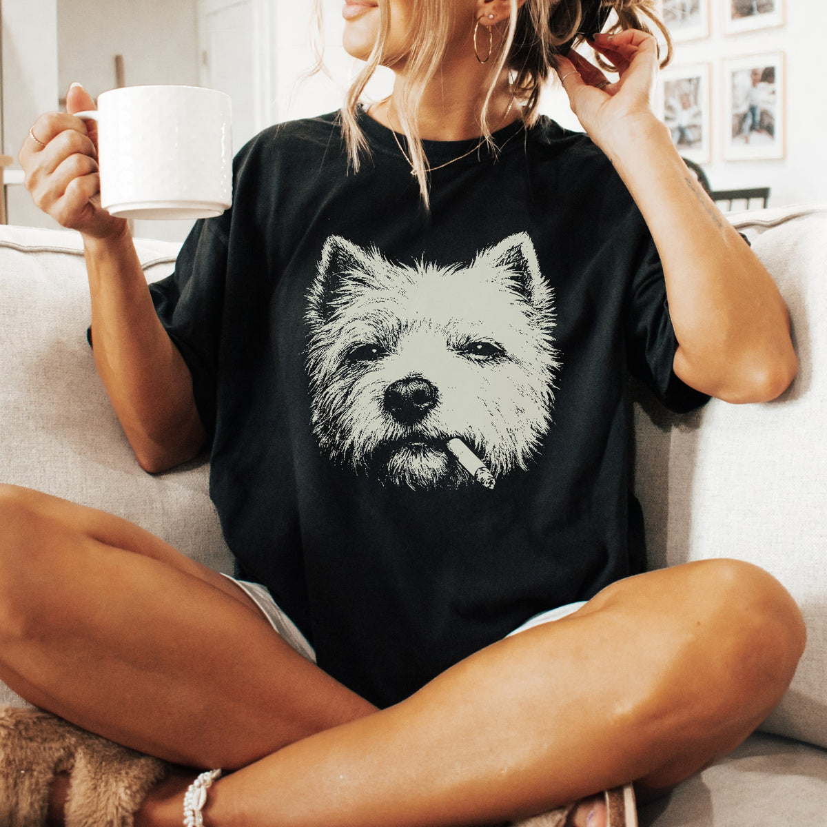 West Highland White Terrier Smoking t-shirt