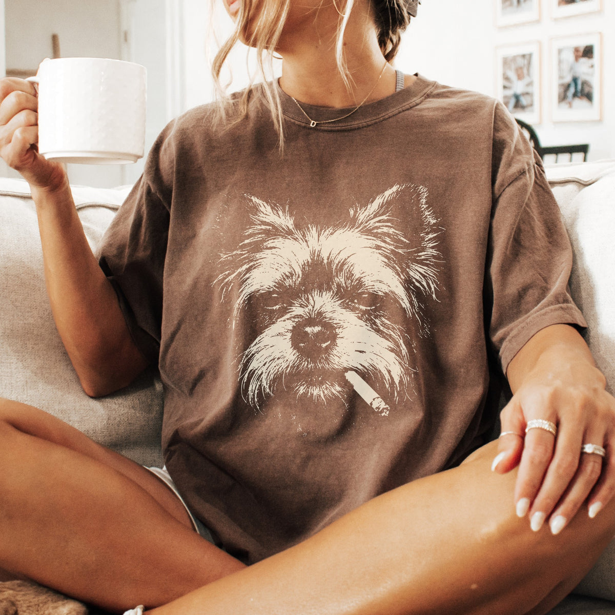 Yorkshire Terrier Smoking t-shirt