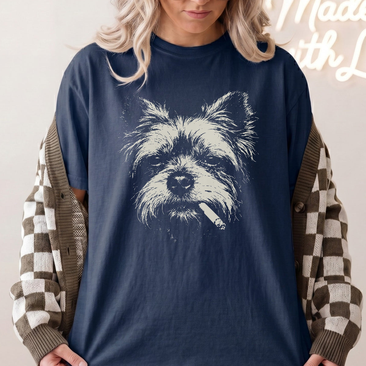 Yorkshire Terrier Smoking t-shirt