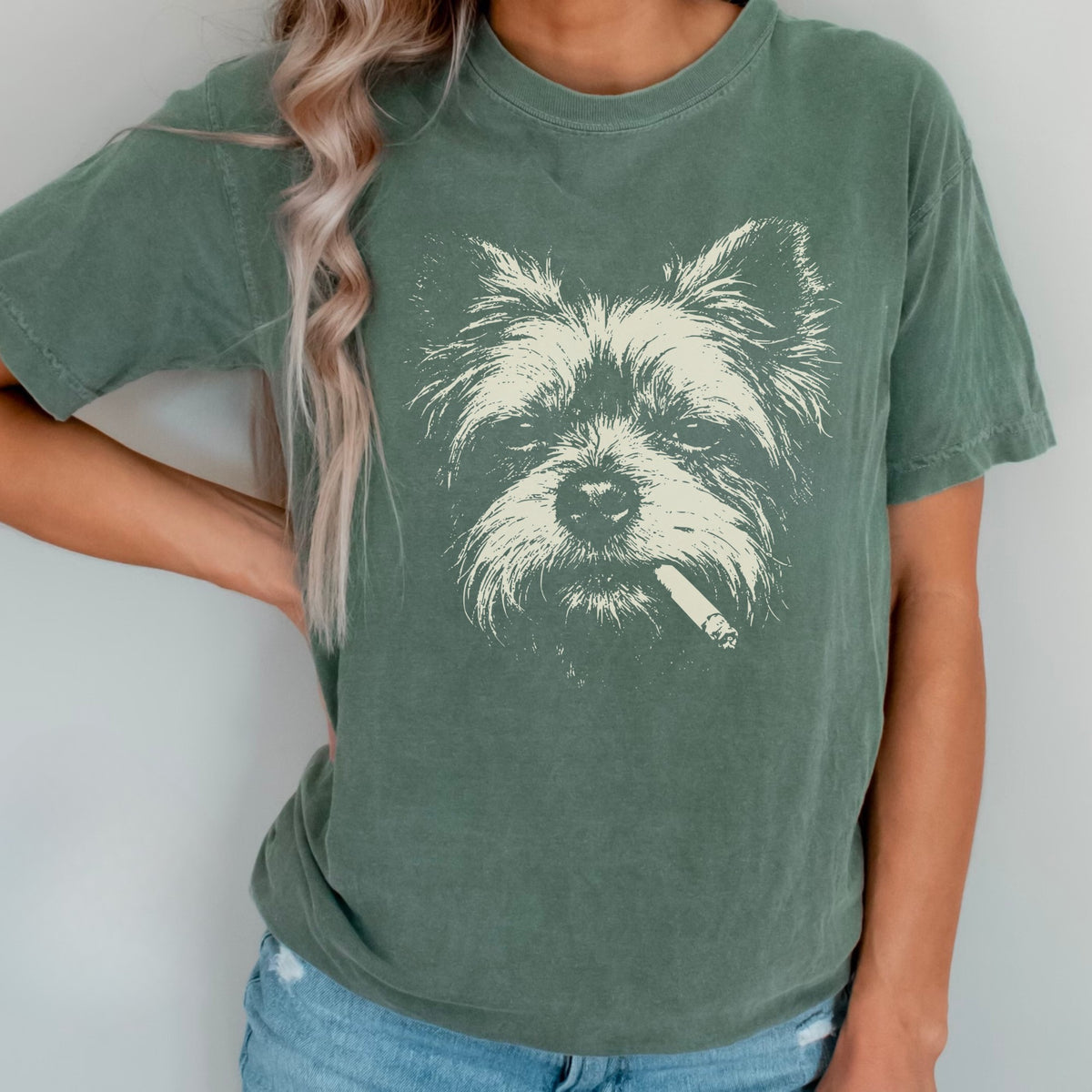 Yorkshire Terrier Smoking t-shirt