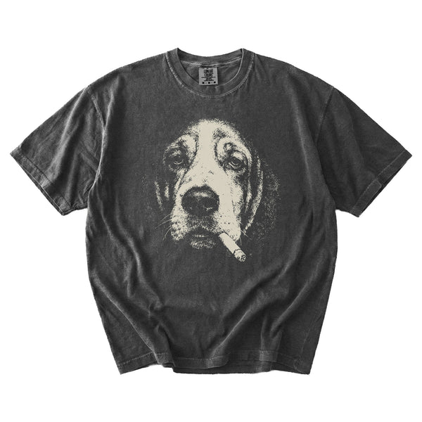 Basset Hound Smoking t-shirt