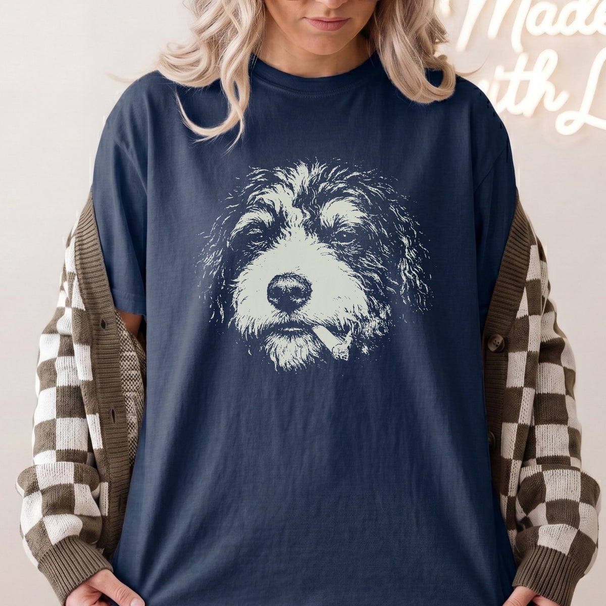 Bernedoodle Smoking t-shirt