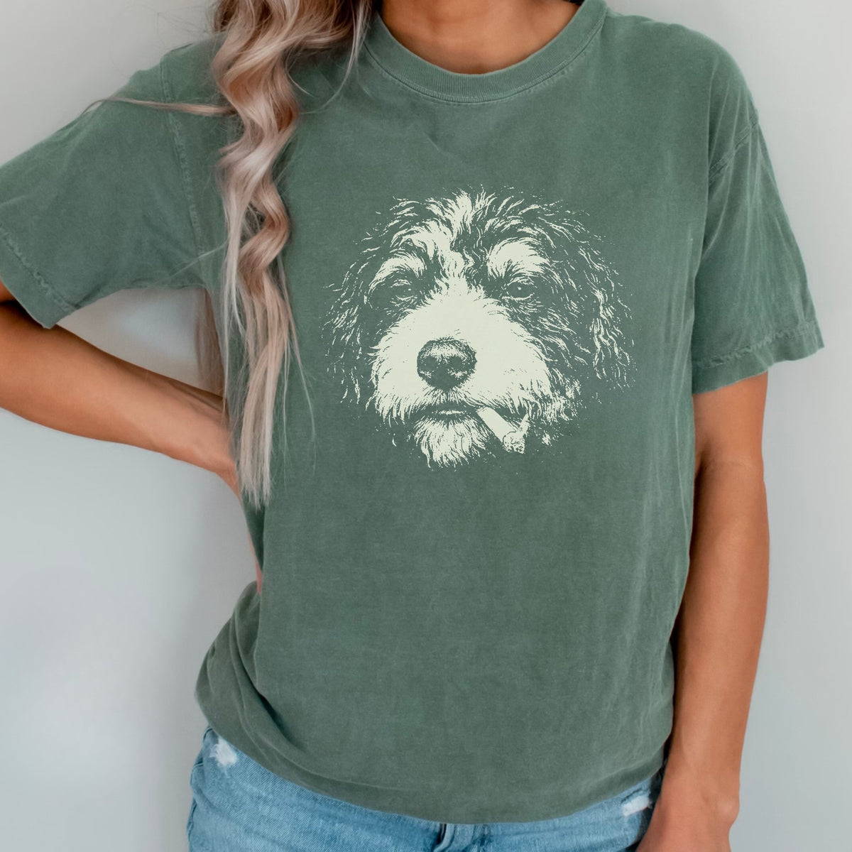 Bernedoodle Smoking t-shirt