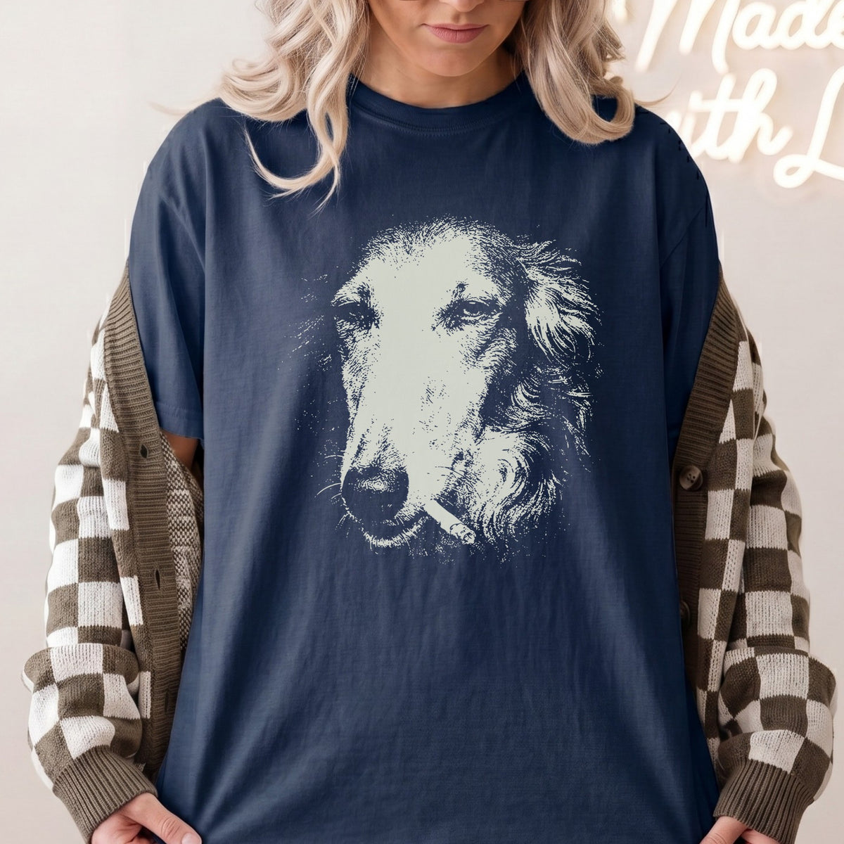 Borzoi Smoking t-shirt